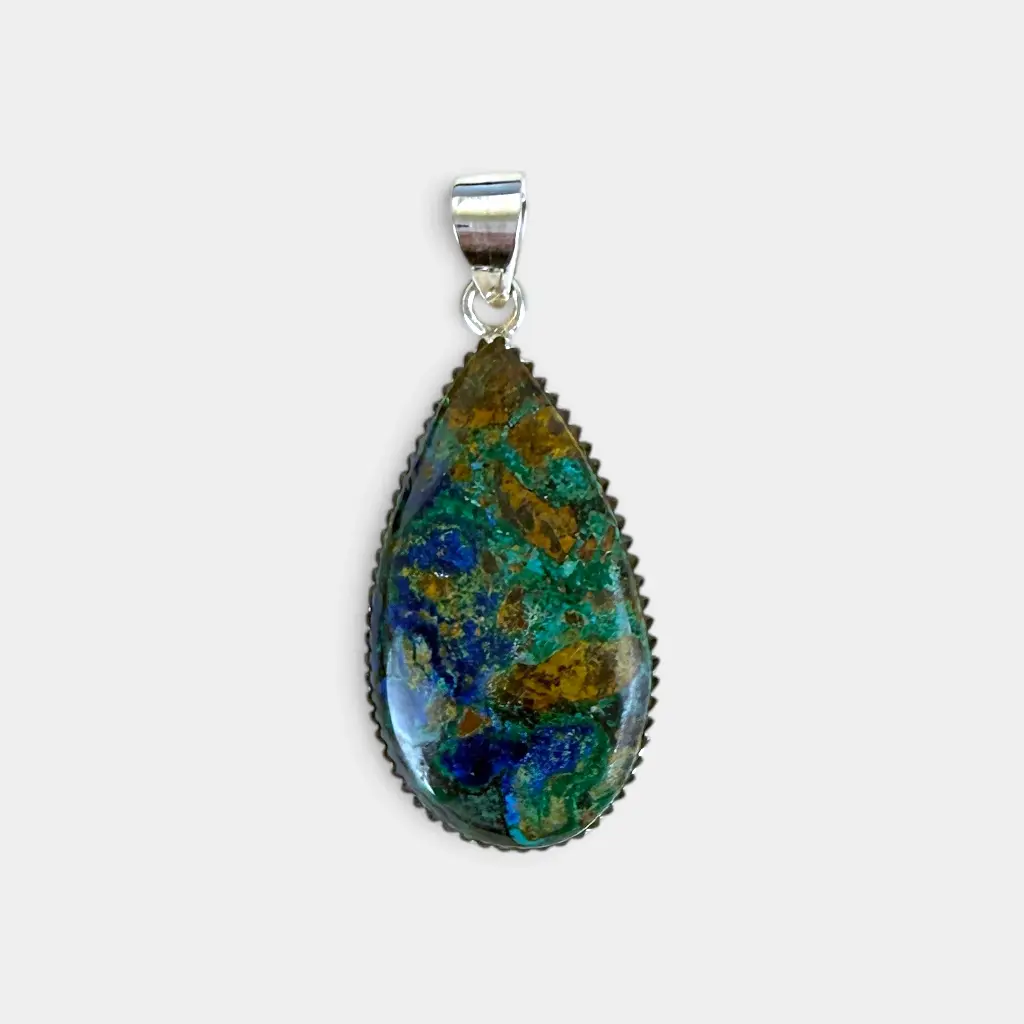 [PEAR-0686] Pendentif – Argent 925 – Azurite [0686]