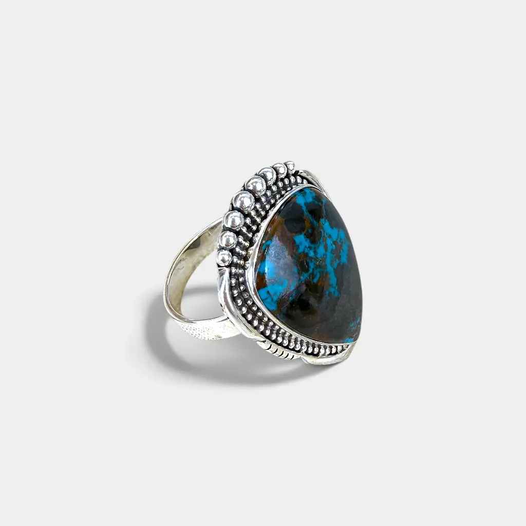 [BAAR-3650-63] Bague – Argent 925 – Turquoise – Taille 63 [3650]
