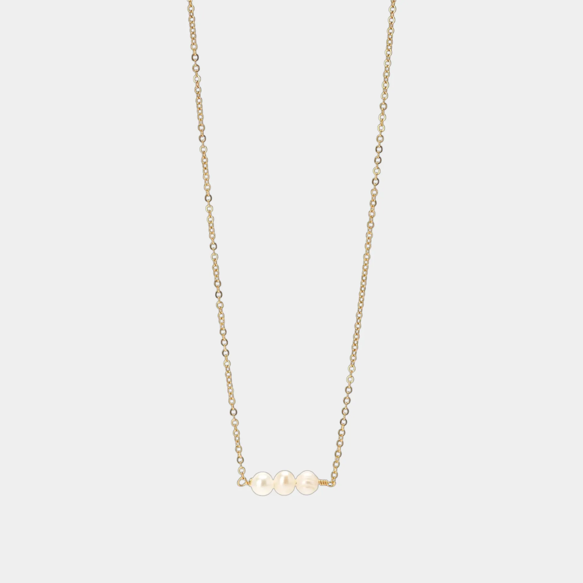 [TCS-IFN716] Collier – Laiton plaqué or – Perle – The Craftshop