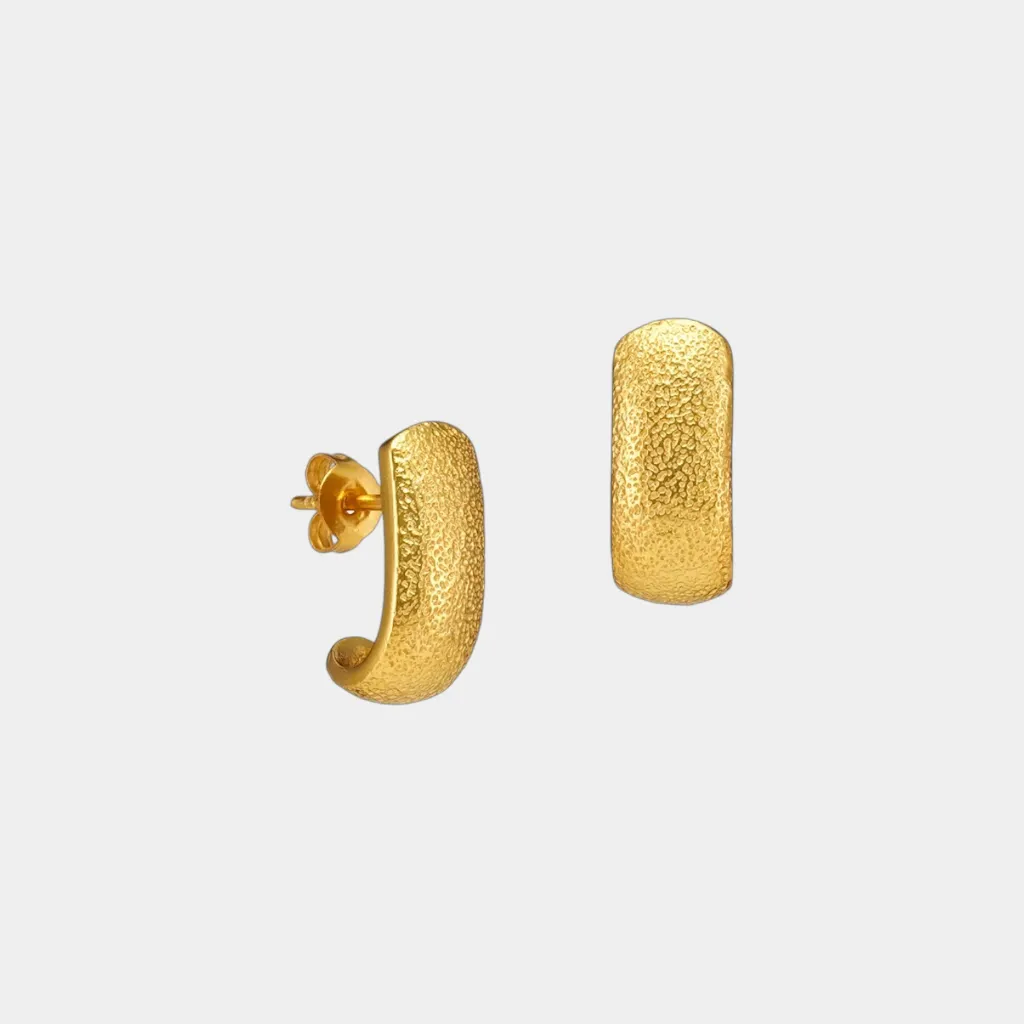 [TCS-AE016] Boucles d'oreilles – Laiton plaqué or – The Craftshop