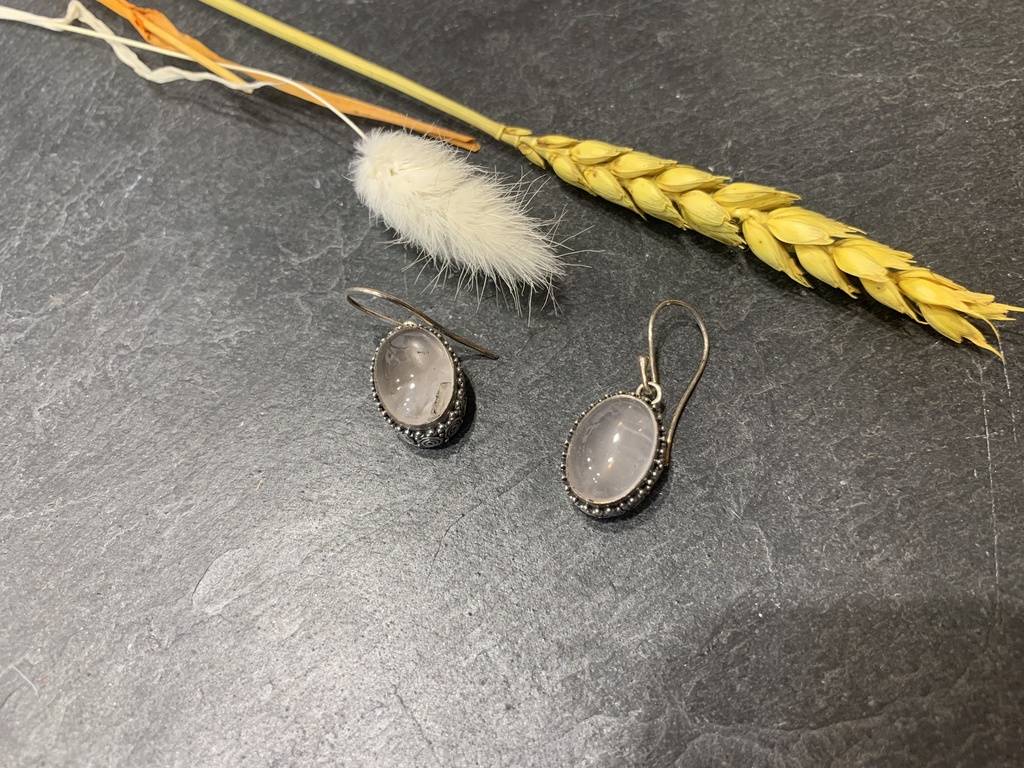 [BOAR-0049-1-7,8-3] Boucles d'Oreilles Argent 925 Pierres Naturelles [0049]