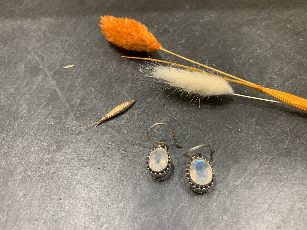 [BOAR-0064-1-6,4-2,5] Boucles d'Oreilles Argent 925 Pierres Naturelles [0064]