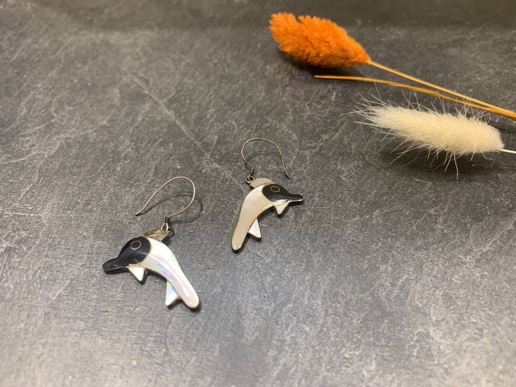 [BOAR-0075-1-3,5-3,5] Boucles d'Oreilles Argent 925 Pierres Naturelles [0075]