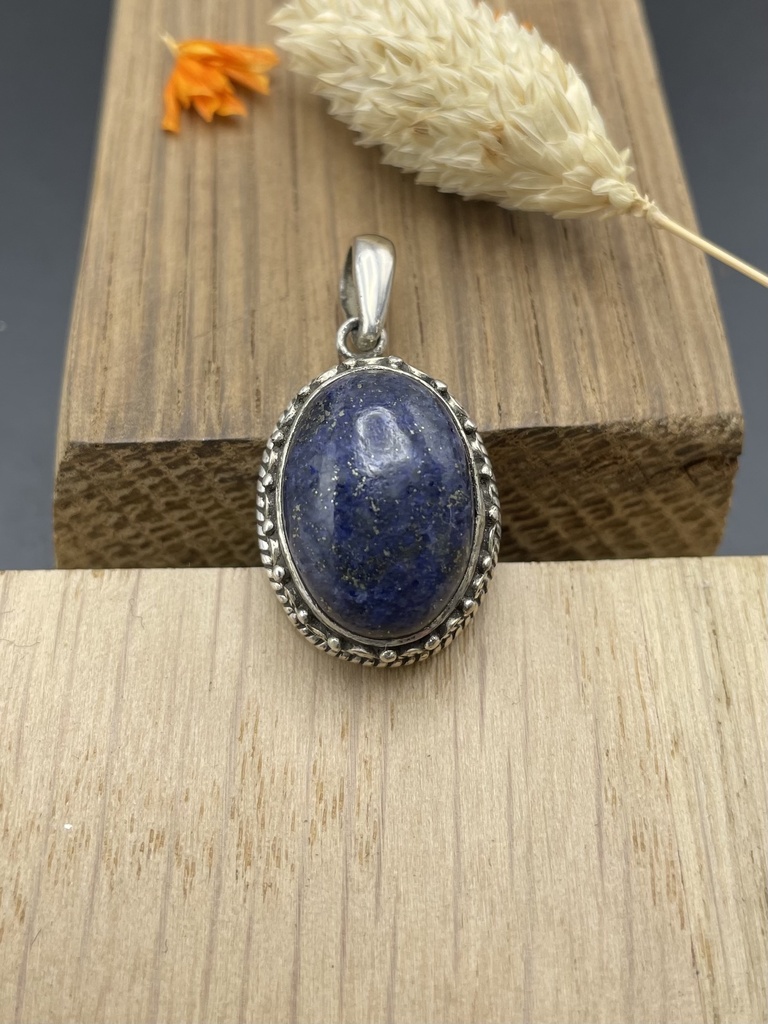 [PEAR-0056-1-12,3-3] Pendentif Argent 925 & Lapis Lazuli [0056]