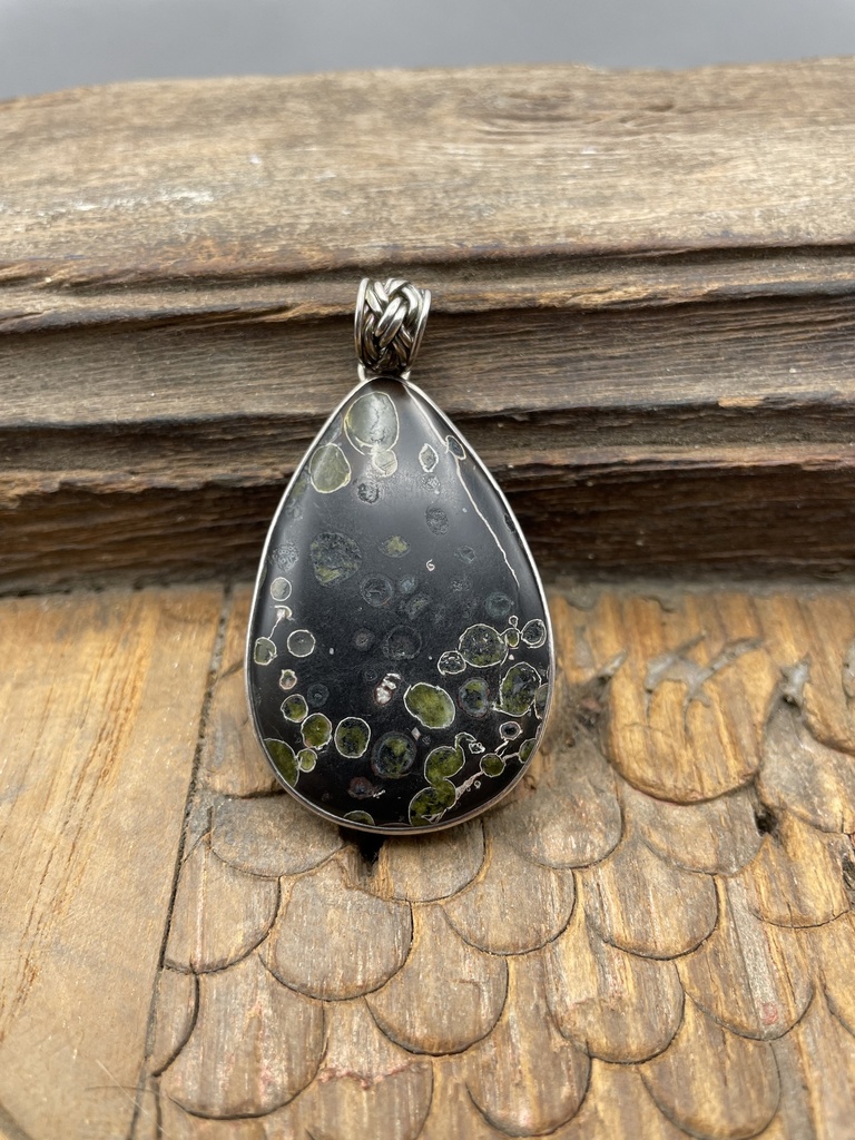 [PEAR-0100-1-16,9-6] Pendentif Argent 925 & Pierre Naturelle [0100]