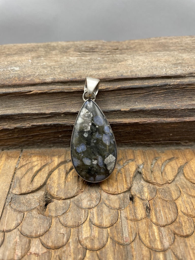 [PEAR-0101-1-14-5,5] Pendentif Argent 925 & Pierre Naturelle [0101]