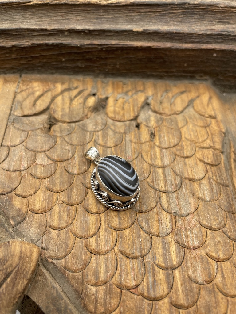 [PEAR-0104-1-11-3] Pendentif Argent 925 & Pierre Naturelle [0104]
