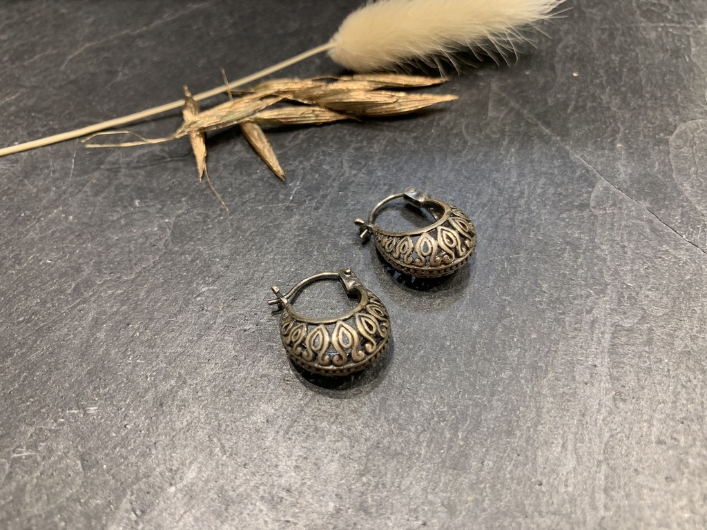[BOAR-0172-0-4,6-2] Boucle d'Oreille Argent 925 [0172]