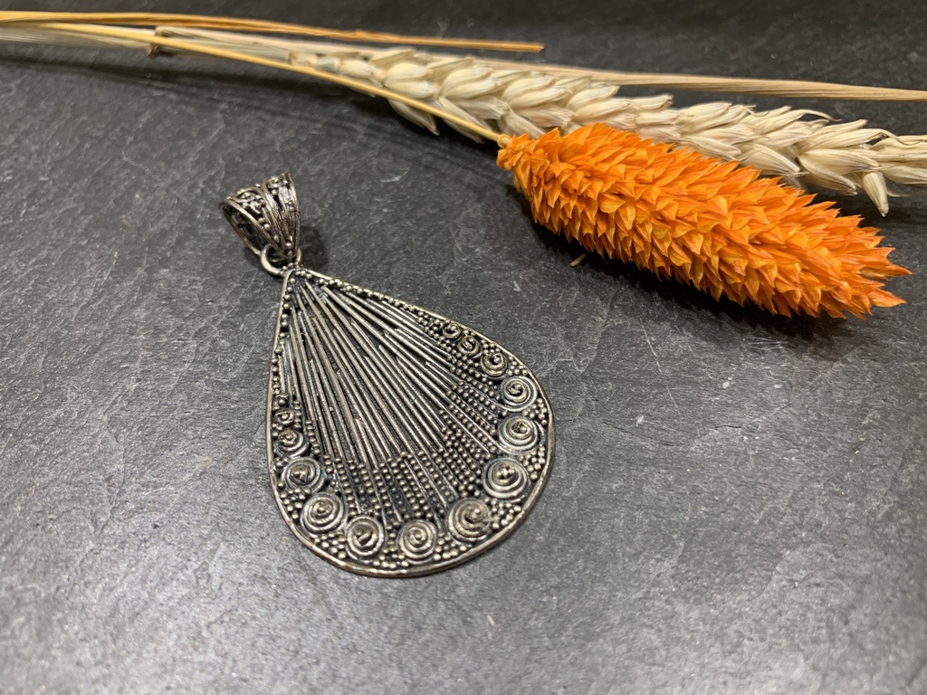 [PEAR-0118-0-10,8-5,5] Pendentif Argent 925 [0118]