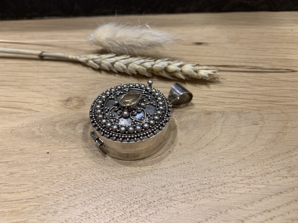 [PEAR-0187-1-27-5,5] Pendentif Argent 925 & Citrine [0187]