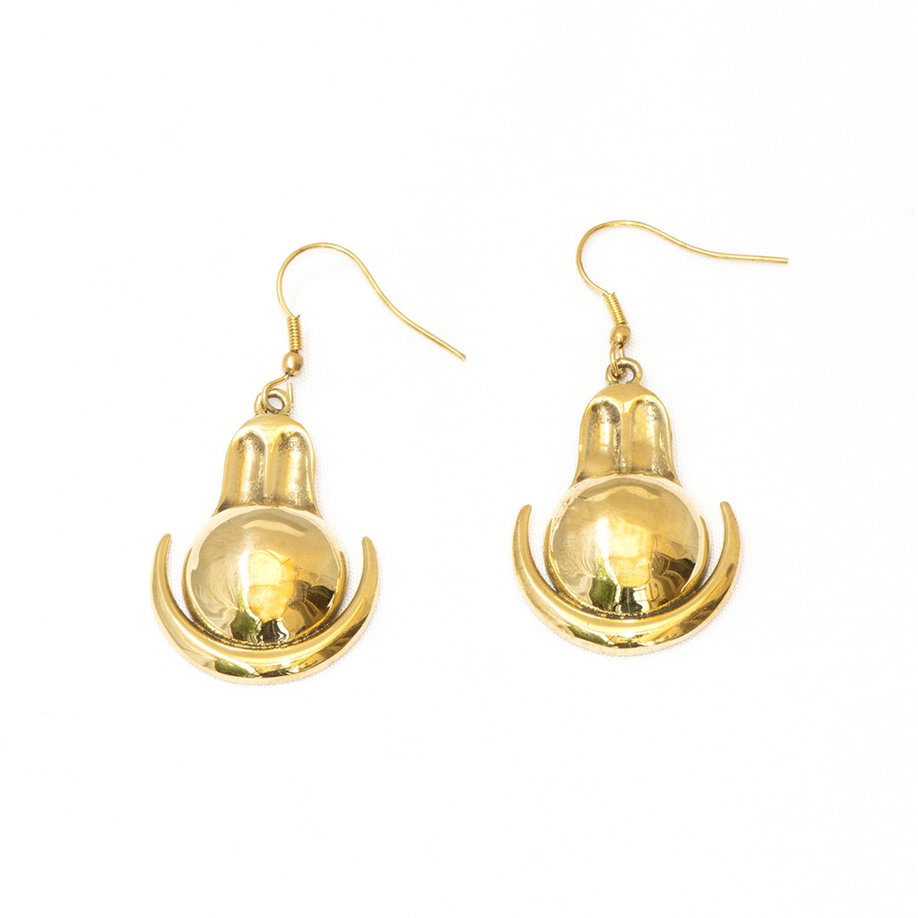 [NATA-BO-ECE126] B.O Osiris Laiton Doré [Boucles d'Oreilles]
