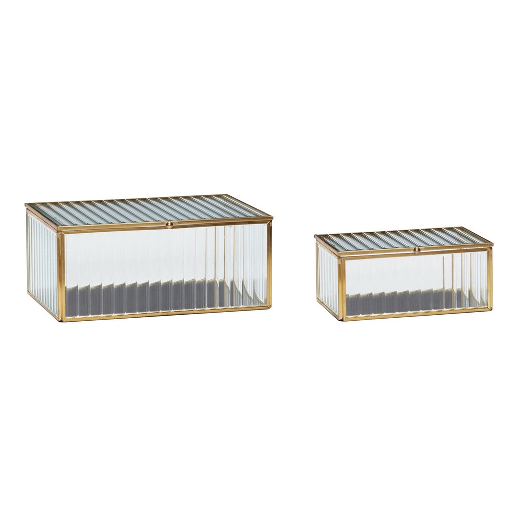 [HUB-151102-M] Boite à Bijoux Rectangulaire en Verre