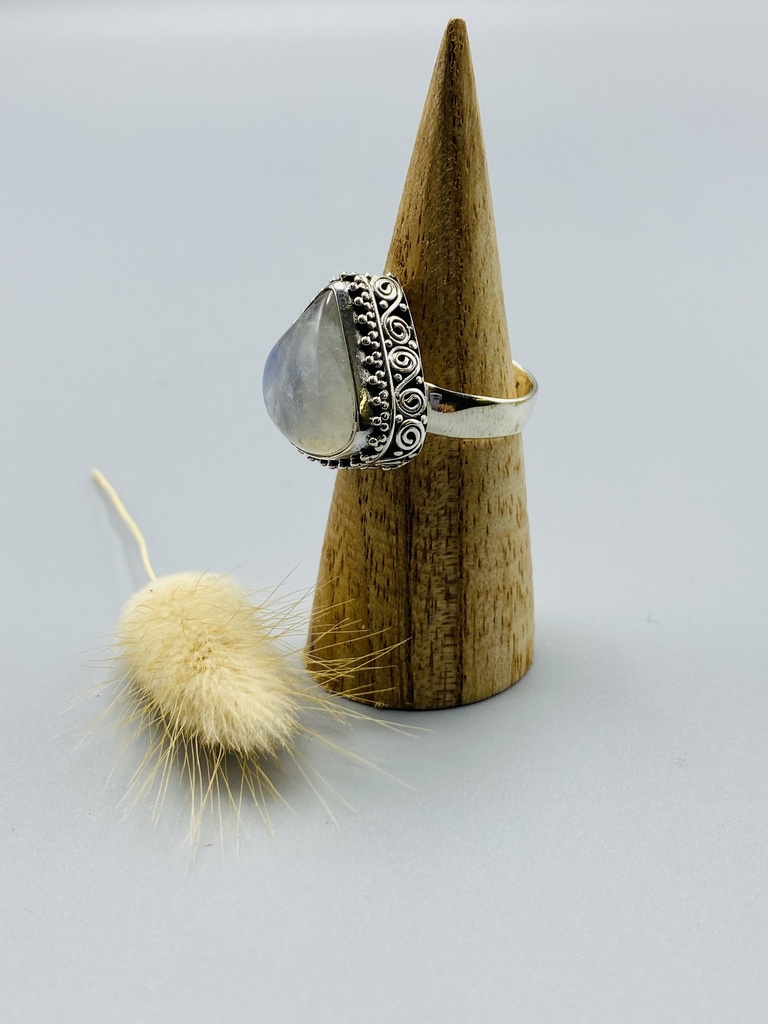 [BAAR-0100-PL-60] Bague Argent 925 & Pierre naturelle [0100]