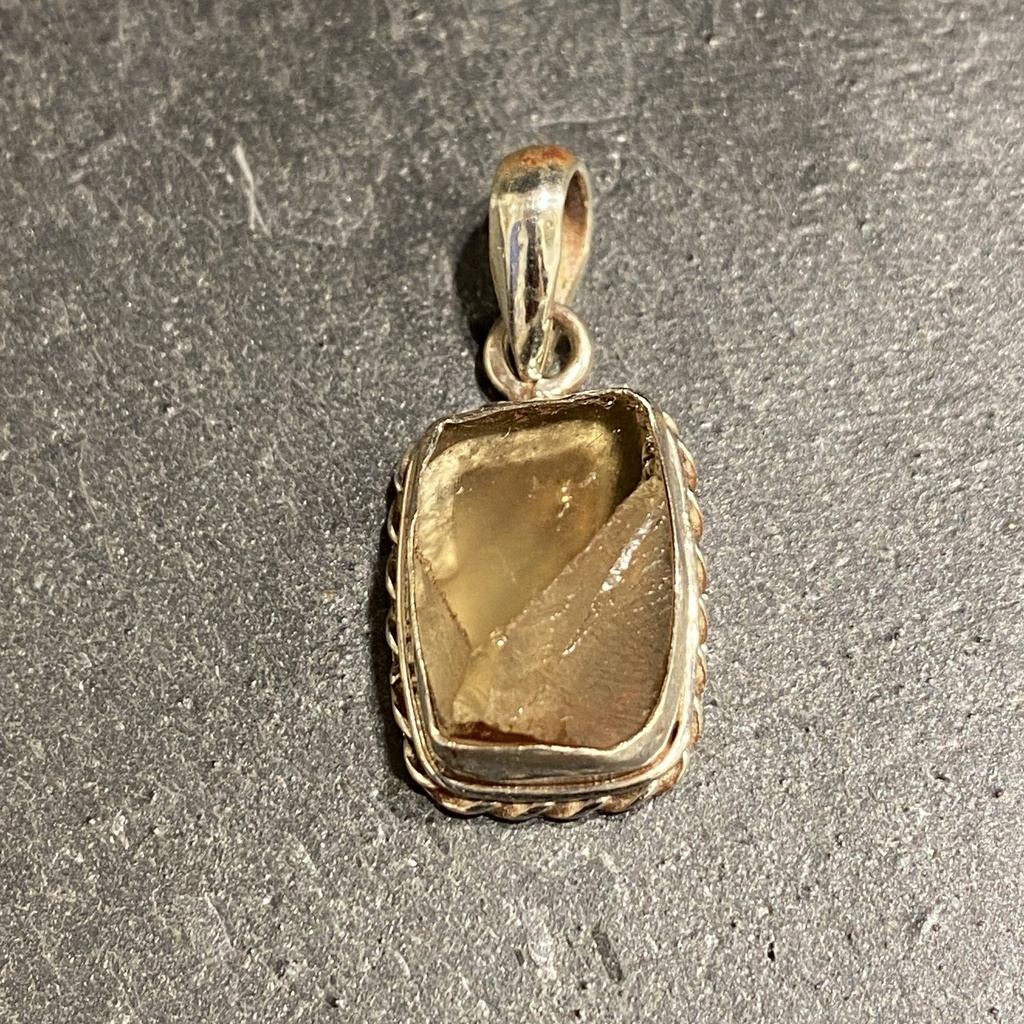 [PEAR-0302-1-8,2-3] Pendentif Argent 925 & Agate [0302]