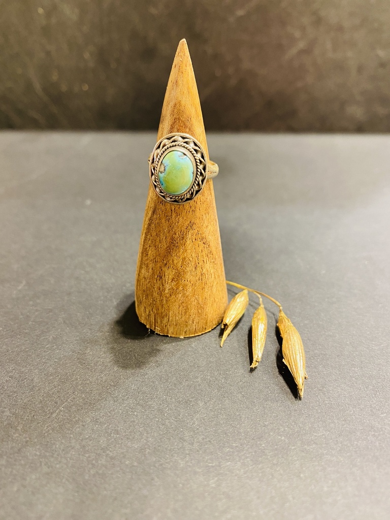 [BAAR-0125-1-4,7-46] Bague Argent 925 & Turquoise [0125]