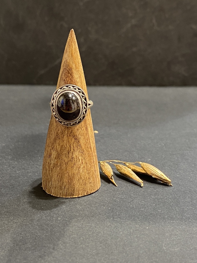 [BAAR-0149-1-6,3-49] Bague Argent 925 & Grenat [0149]