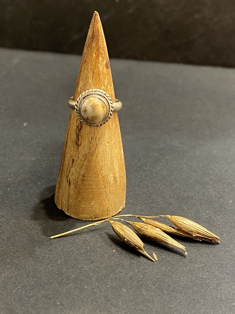 [BAAR-0153-1-4,4-51] Bague Argent 925 & Jaspe [0153]