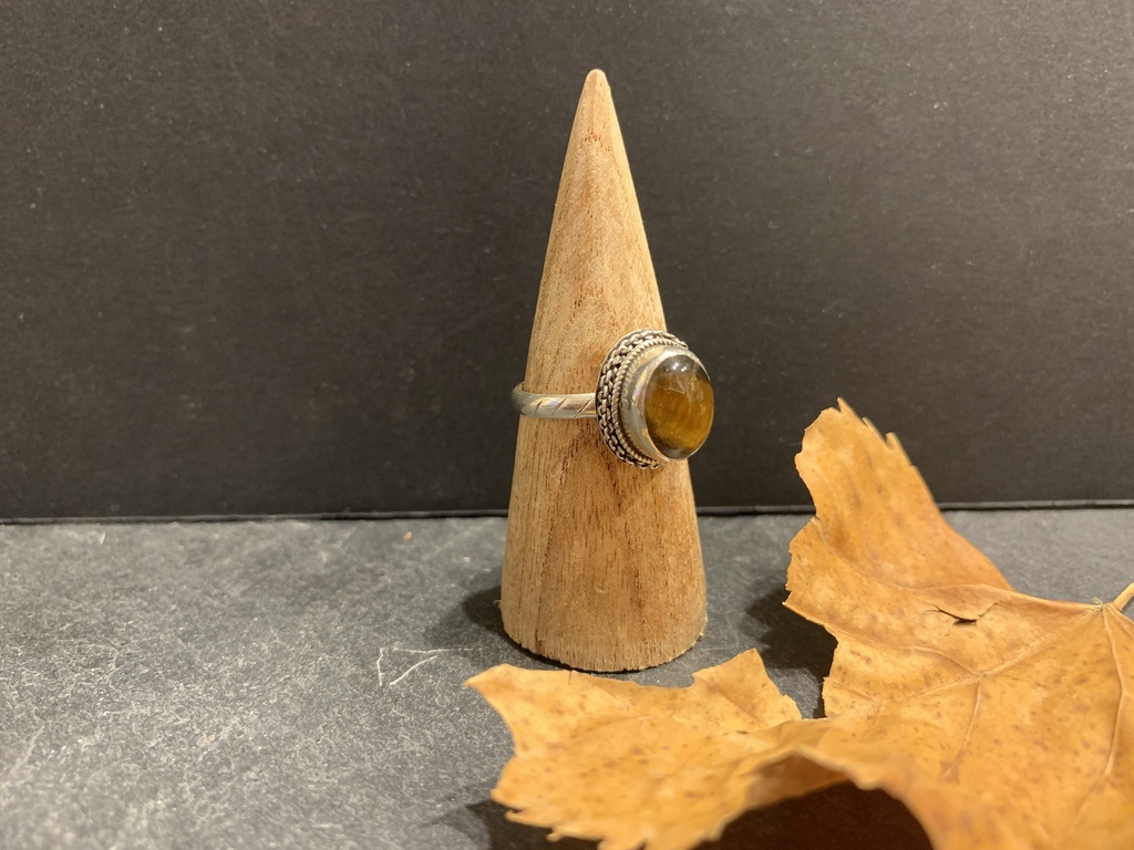 [BAAR-0204-1-6,1-59] Bague Argent 925 & Œil de Chat [0204]