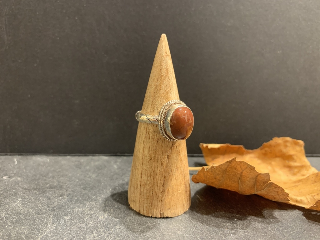 [BAAR-0241-1-6,4-53] Bague Argent 925 & Cornaline [0241]