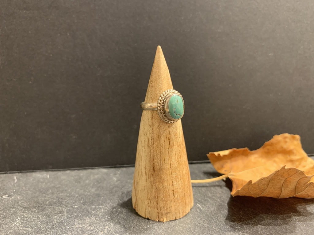 [BAAR-0265-1-4,1-44] Bague Argent 925 & Turquoise [0265]