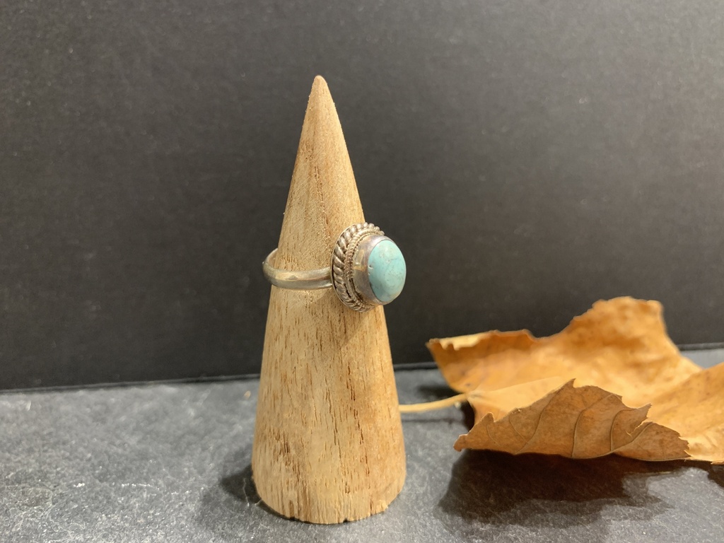 [BAAR-0268-1-4,7-50] Bague Argent 925 & Turquoise [0268]
