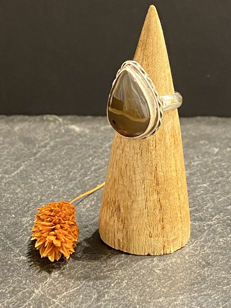 [BAAR-0429-1-8,3-52] Bague Argent 925 & Pierre Naturelle [0429]