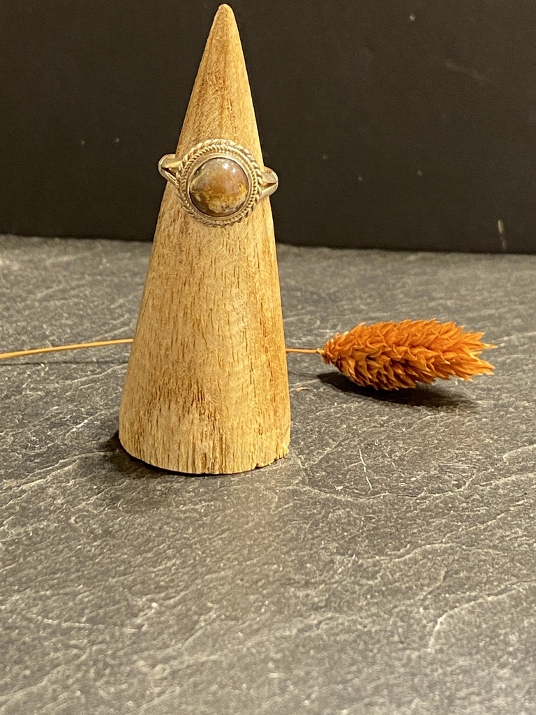 [BAAR-0488-1-4,2-46] Bague Argent 925 & Pierre Naturelle [0488]