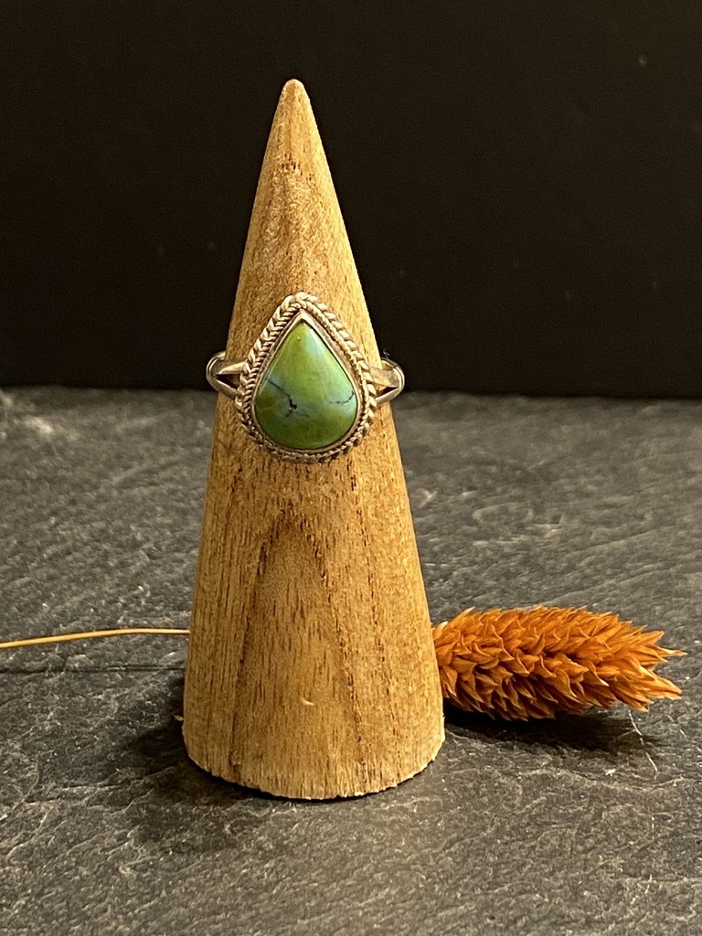 [BAAR-0490-1-5,5-52] Bague Argent 925 & Turquoise [0490]