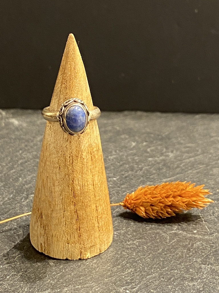 [BAAR-0499-1-3,7-46] Bague Argent 925 & Lapis Lazuli [0499]