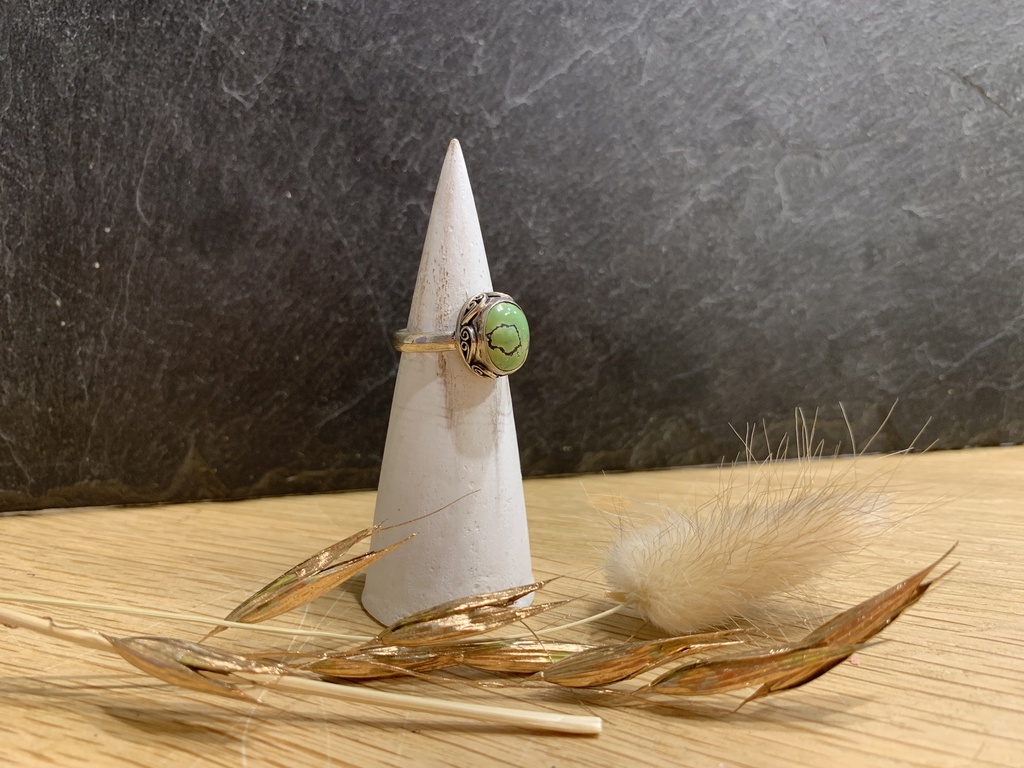 [BAAR-0529-1-4,5-47] Bague Argent 925 & Turquoise [0529]