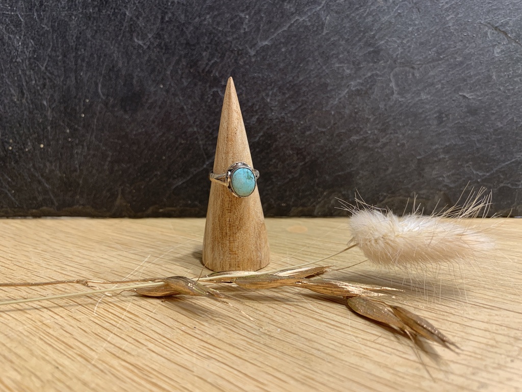 [BAAR-0584-1-4,2-48] Bague Argent 925 & Turquoise [0584]