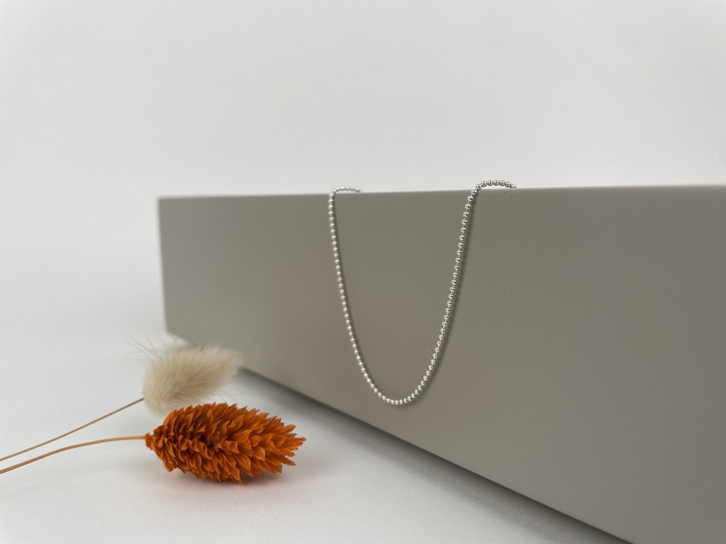 [CHAR-0045-48-BOU(S)] Chaîne Argent 925 Boule (S) 48 cm [0045]