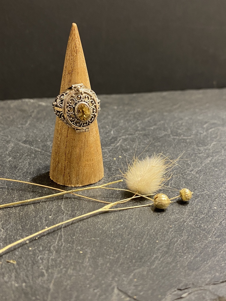 [BAAR-0625-1-6,9-54] Bague Poison Argent 925 & Citrine [0625]