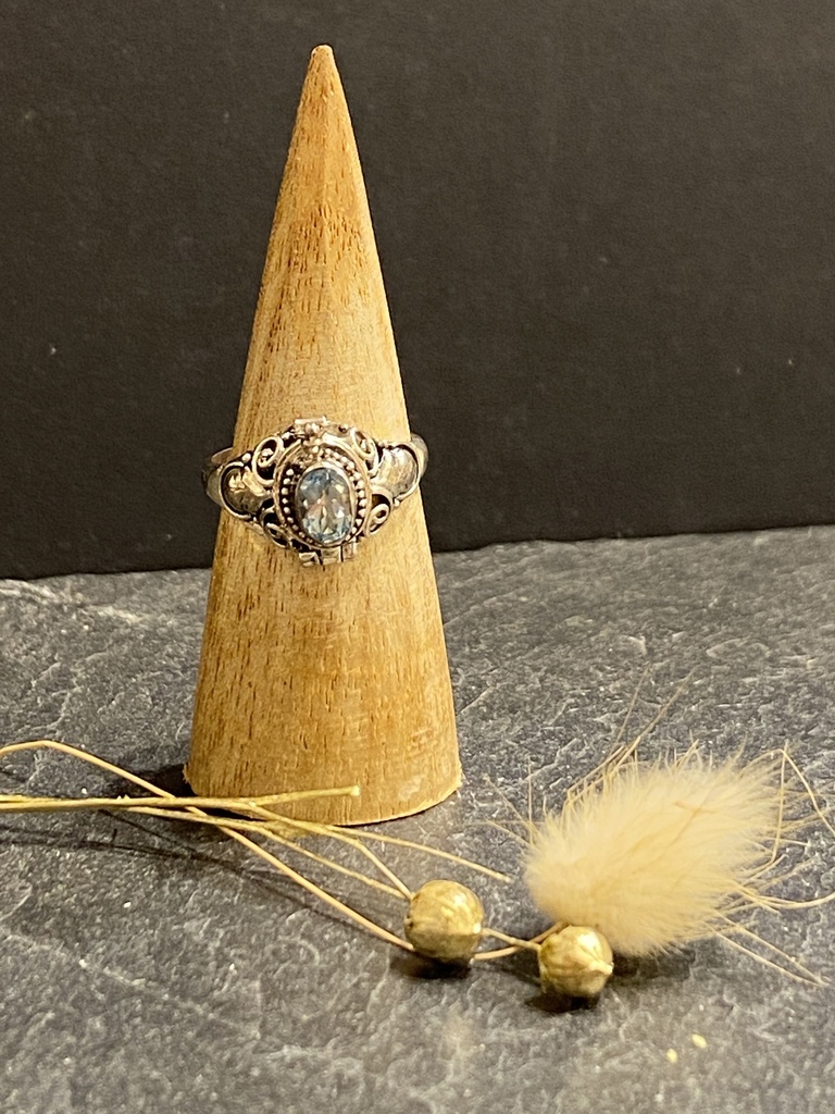 [BAAR-0631-1-4-59] Bague Poison Argent 925 & Topaze [0631]