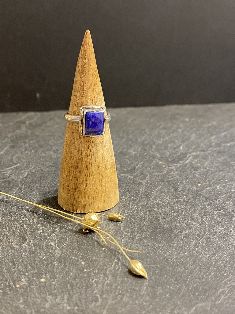 [BAAR-0677-1-4,5-44] Bague Argent 925 & Lapis Lazuli [0677]