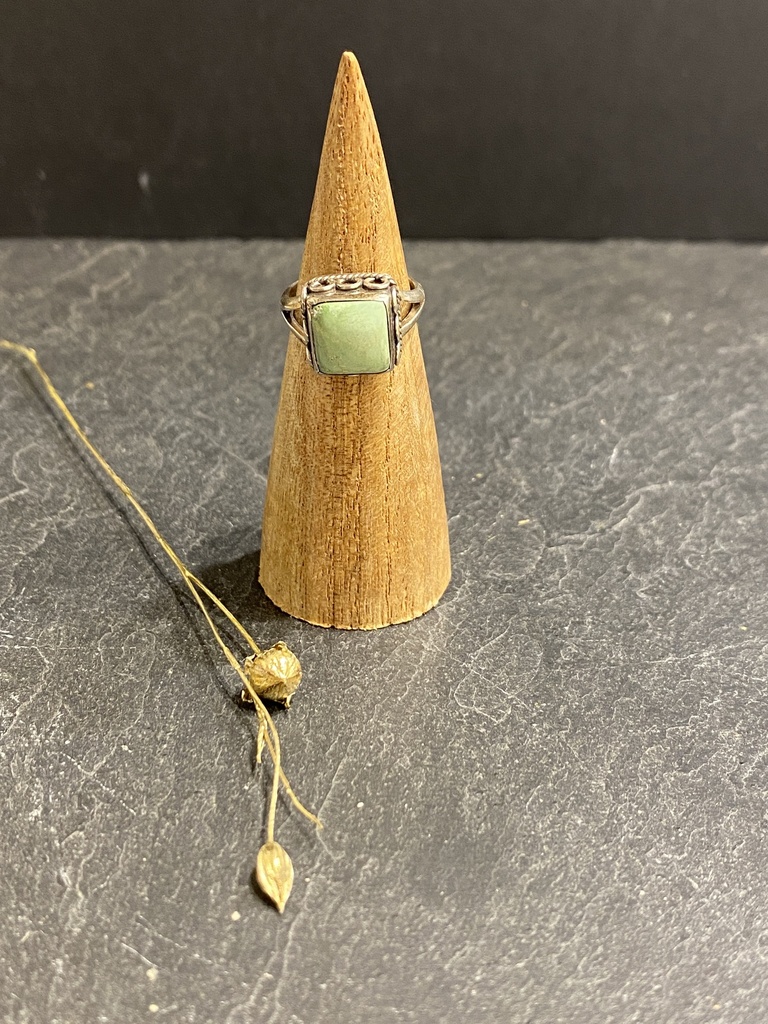 [BAAR-0696-1-4,8-48] Bague Argent 925 & Turquoise [0696]