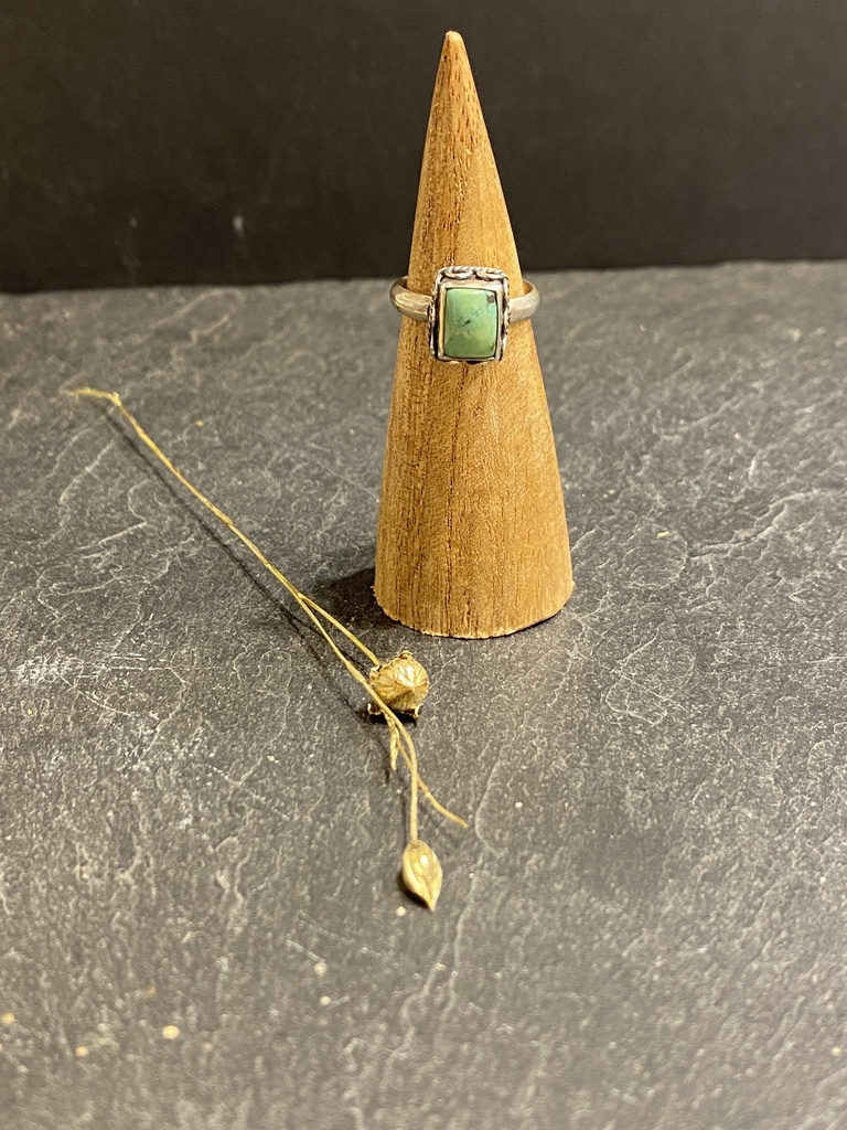 [BAAR-0703-1-4,2-48] Bague Argent 925 & Turquoise [0703]