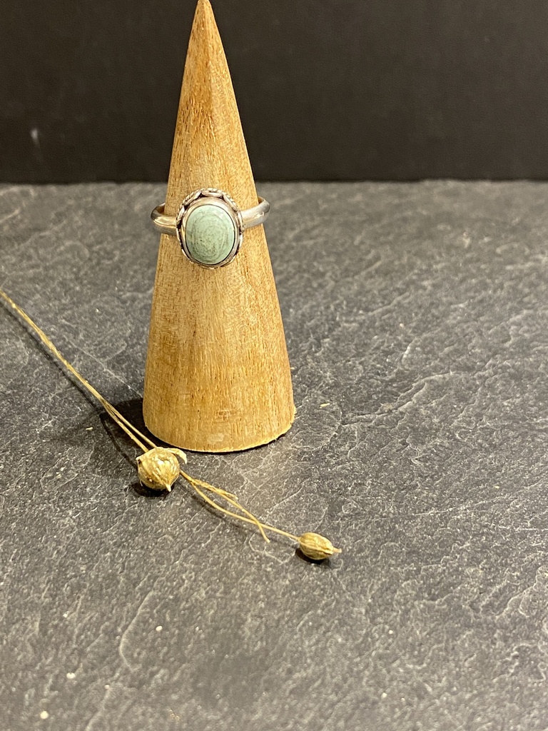 [BAAR-0720-1-4-44] Bague Argent 925 & Turquoise [0720]