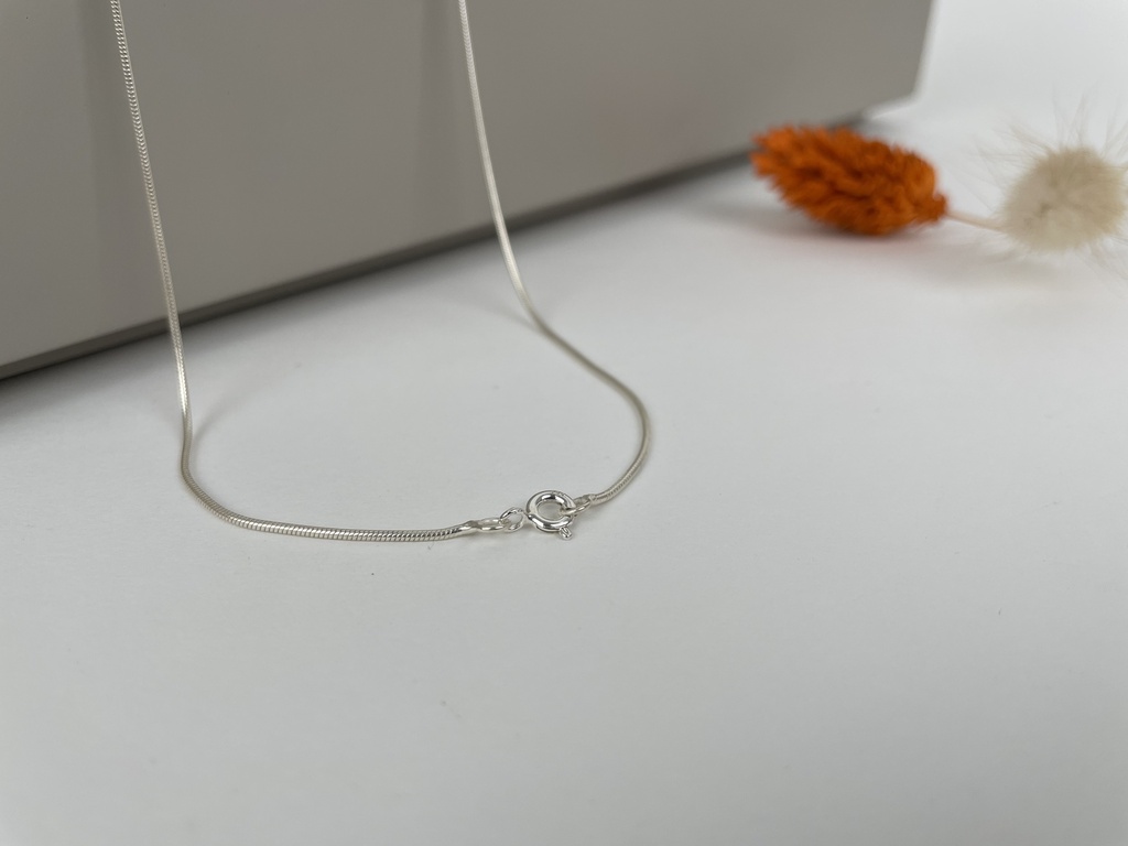 [CHAR-0093-68-SNA(XS)] Chaîne Argent 925 Snake (XS) 68 cm [0093]