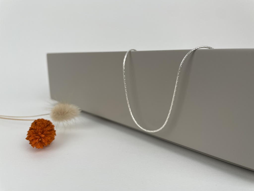 [CHAR-0100-50-SNA(XS)] Chaîne Argent 925 Snake (XS) 50 cm [0100]