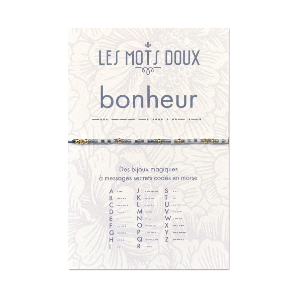 [LMD-BR-PAS-0005] Bracelet Pastel Bonheur Glacier & Doré