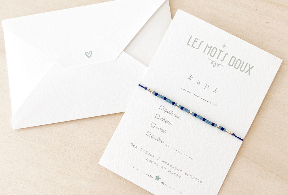 [LMD-BR-FAM-0005] Bracelet Famille Papa Orage & Argenté - Les Mots Doux