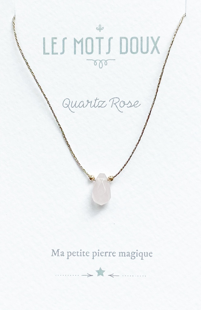 [LMD-CO-PIE-0007] Collier Quartz & Doré
