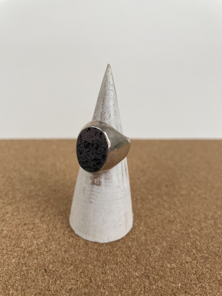[BAAR-0979-1-7,7-61] Bague Argent 925 & Pierre de Lave [0979]