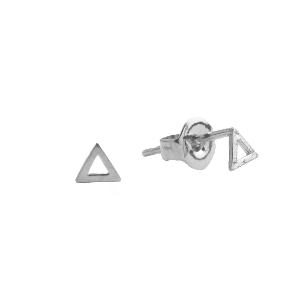 [ATLITW-PTE-TRA-SS] Boucles d'Oreilles Petite Earrings Triangle Silver 