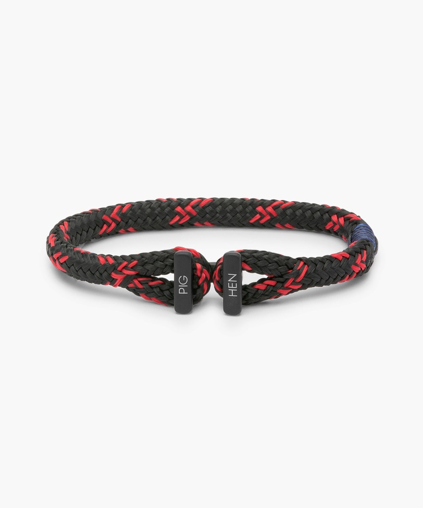 [PIG-P20-290454-SM] Icy Ike Black & Raspberry | Black - S/M [Bracelet]