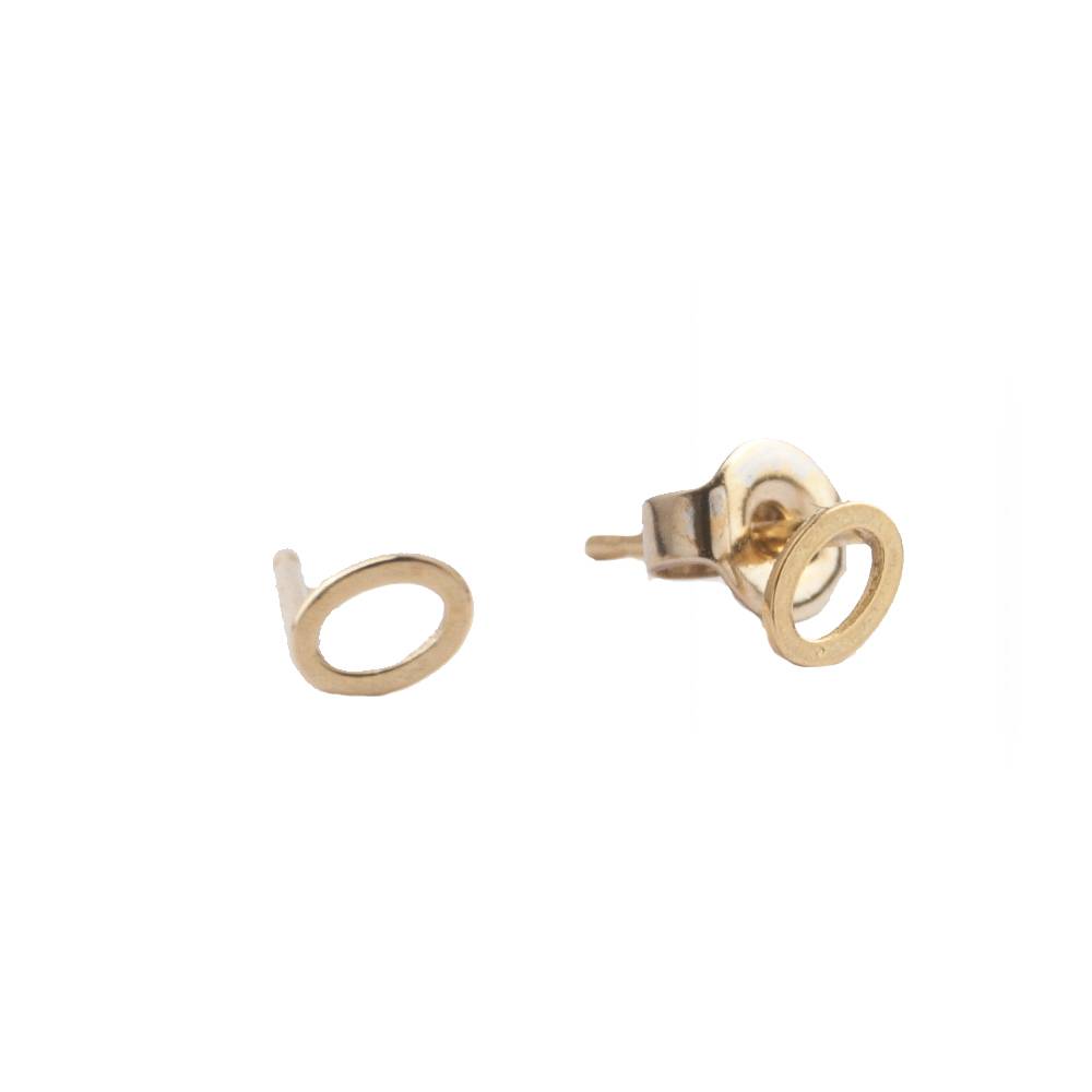 [ATLITW-PTE-OVL-SG] Boucles d'Oreilles Petite Earrings Oval Gold - All The Luck In The World