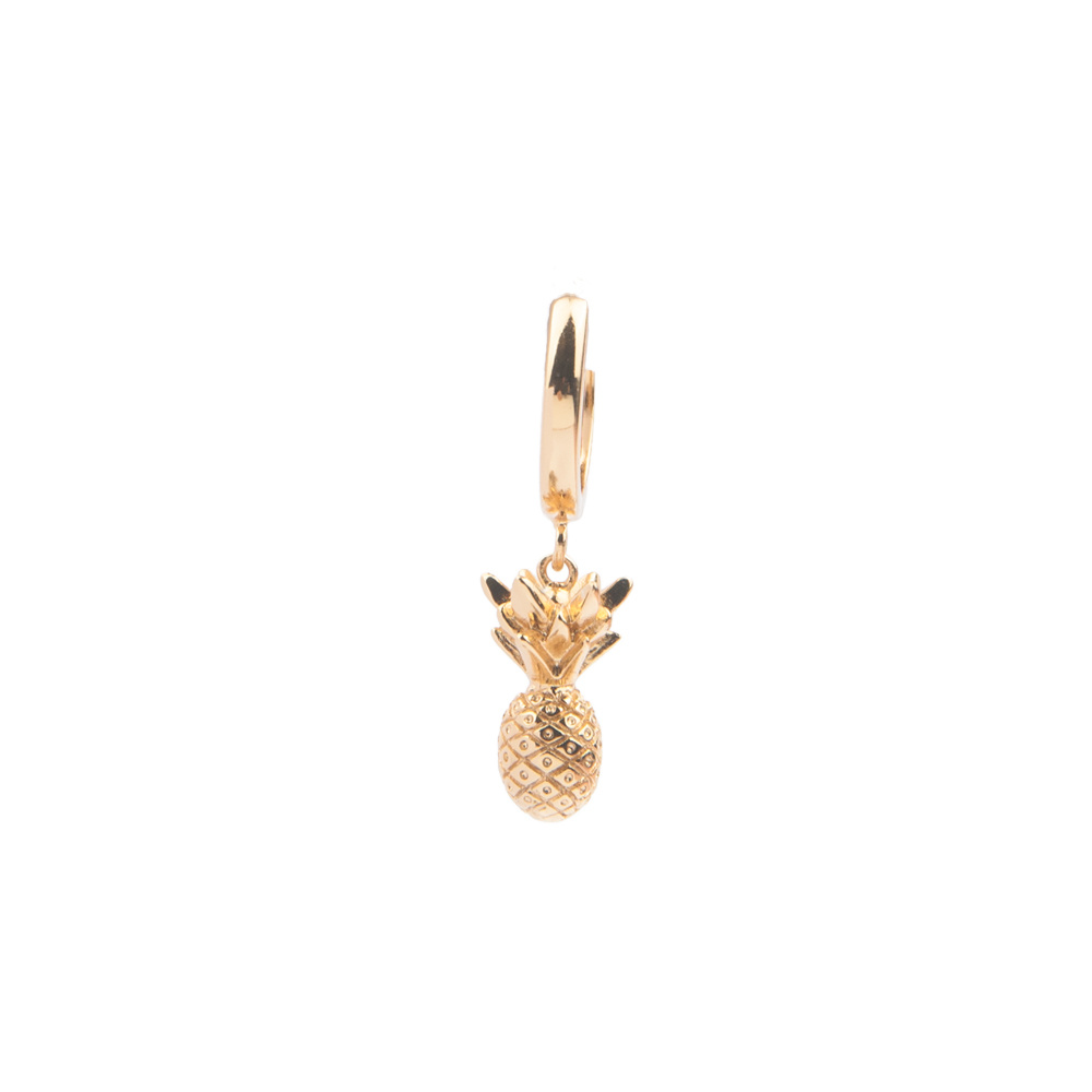 [ATLITW-SVE-PIN-G] Boucles d'Oreilles Souvenir Earrings Pineapple Gold 