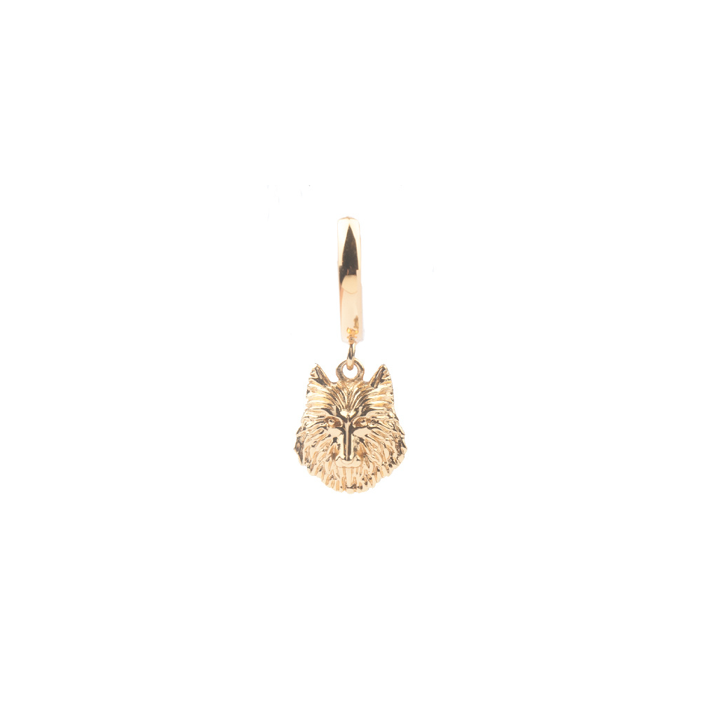 [ATLITW-SVE-WLF-G] Boucles d'Oreilles Souvenir Earrings Wolf Gold 