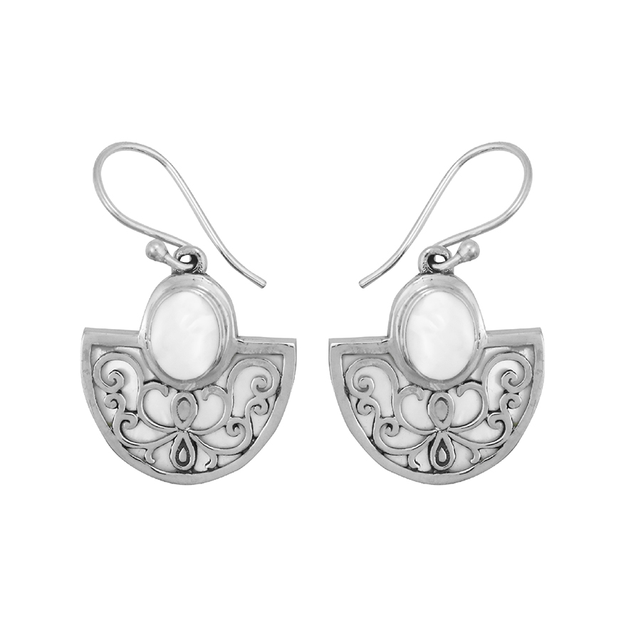 [BOAR-0534-1-6-3,5] Boucles d'Oreilles Argent 925 & Perle de Culture [0534]